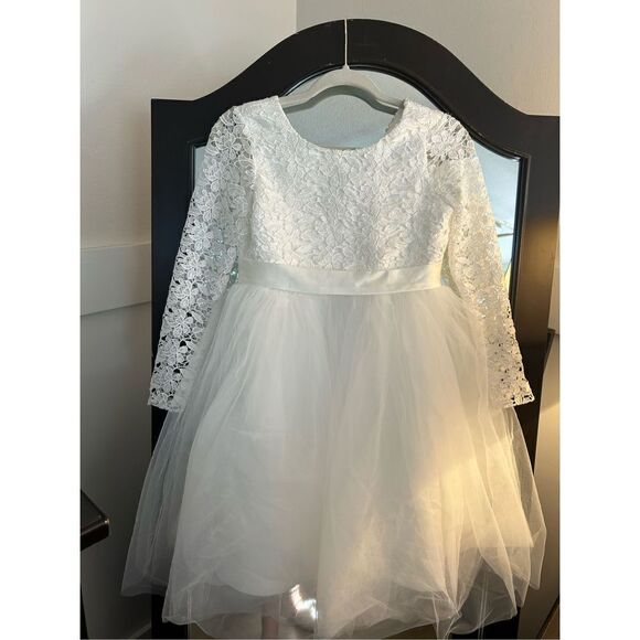 No Brand Other - NEW Girls Lace Dress A-Line Princess Wedding Party Flower Girl 11/12 yr old